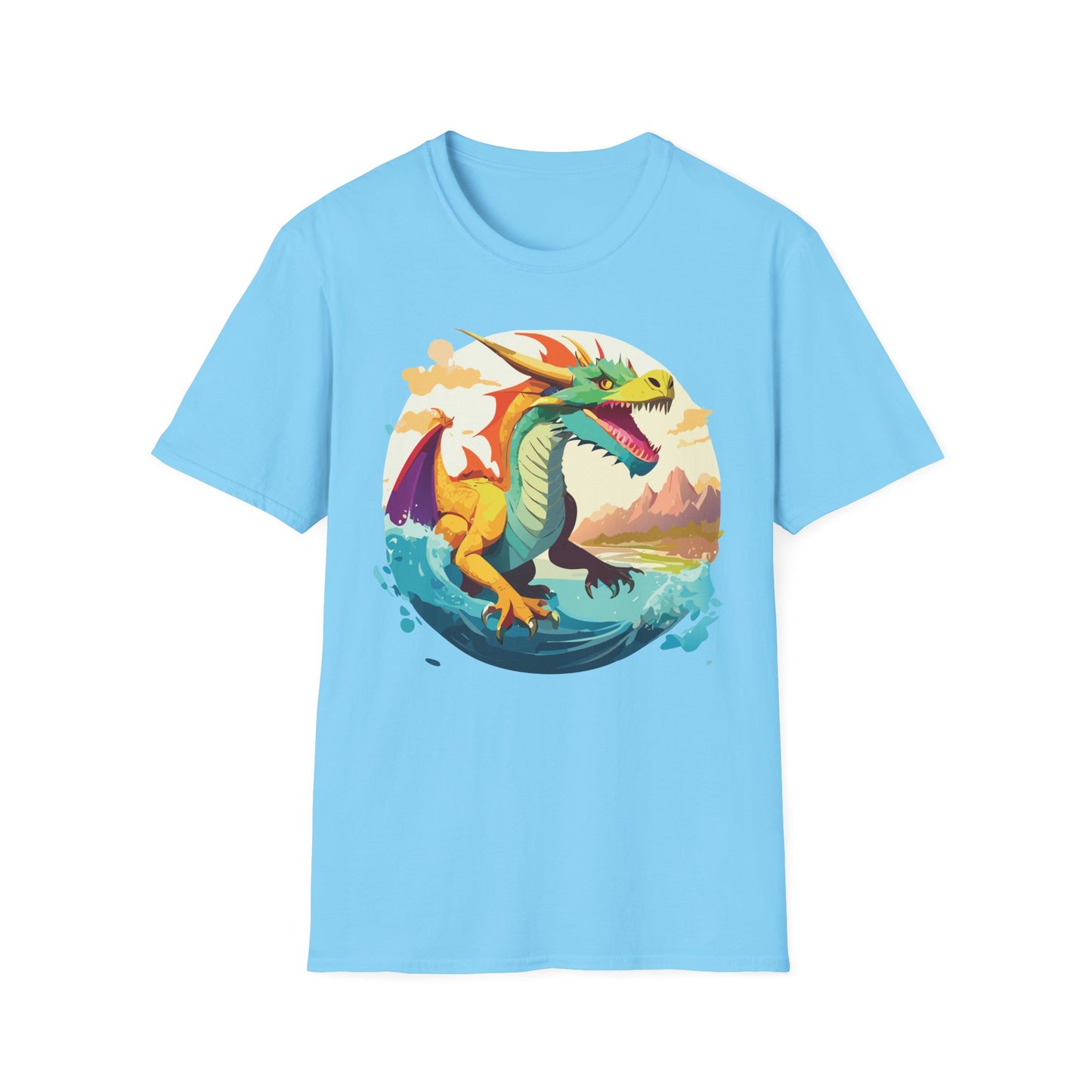 Dragon T Shirt, Dragon Shirt, Shirt with Animals, Animal Shirt