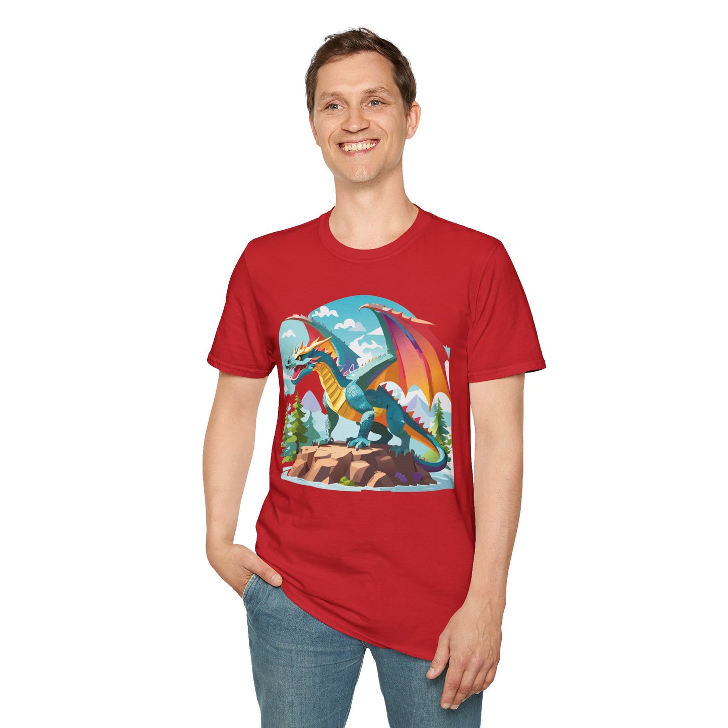 Dragon T Shirt, Dragon Shirt, Shirt with Animals, Animal Shirt