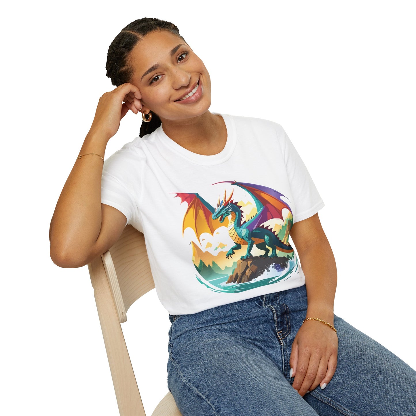 Dragon T Shirt, Dragon Shirt, Shirt with Animals, Animal Shirt