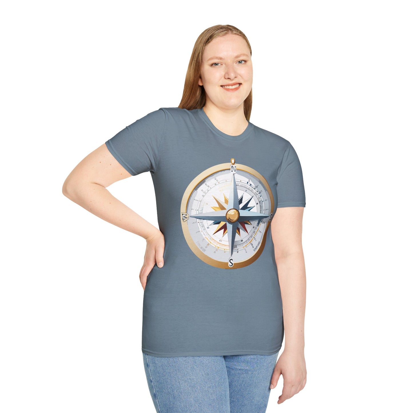 Compass T Shirt, Compass Shirt, Shirt with Compass, Navigator Shirt