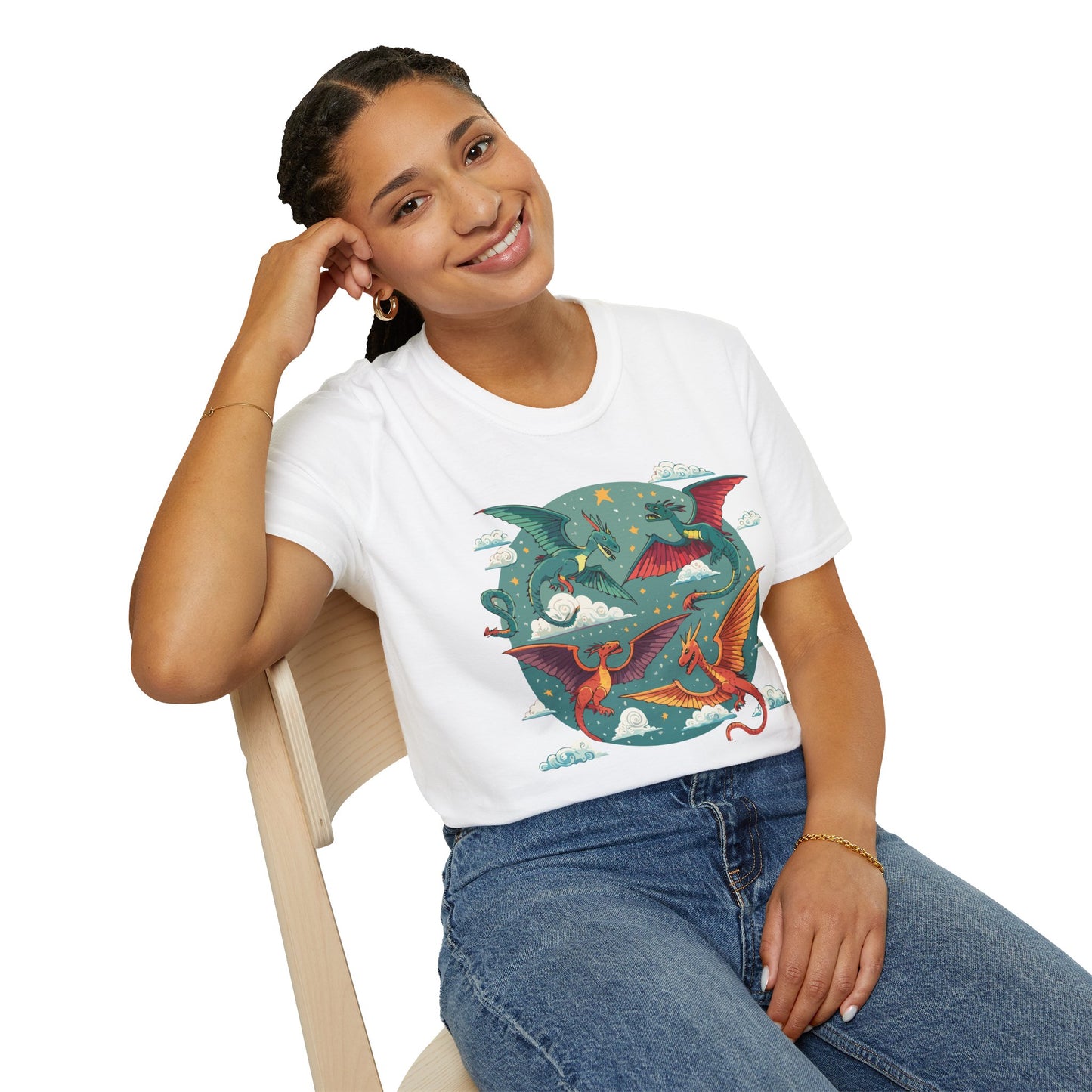 Dragon T Shirt, Dragon Shirt, Shirt with Animals, Animal Shirt