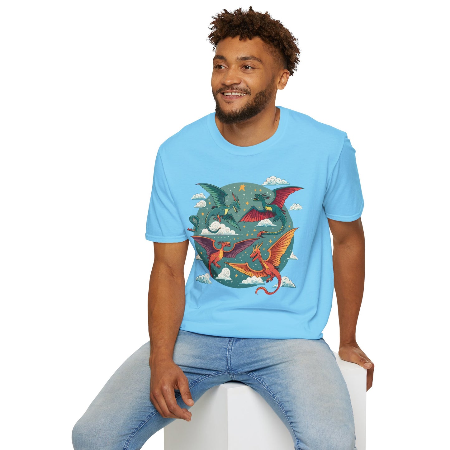 Dragon T Shirt, Dragon Shirt, Shirt with Animals, Animal Shirt