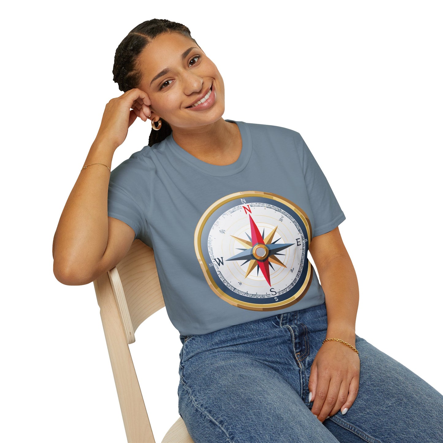 Compass T Shirt, Compass Shirt, Shirt with Compass, Navigator Shirt