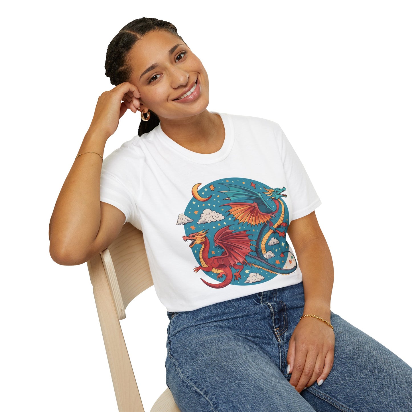 Dragon T Shirt, Dragon Shirt, Shirt with Animals, Animal Shirt