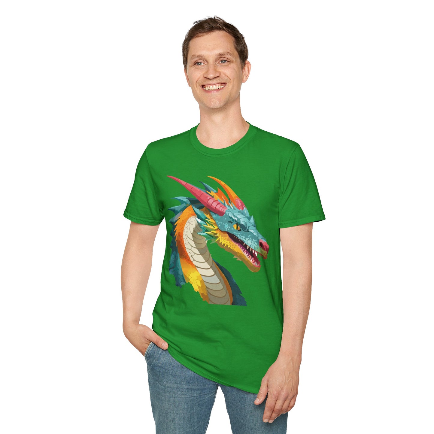 Dragon T Shirt, Dragon Shirt, Shirt with Animals, Animal Shirt