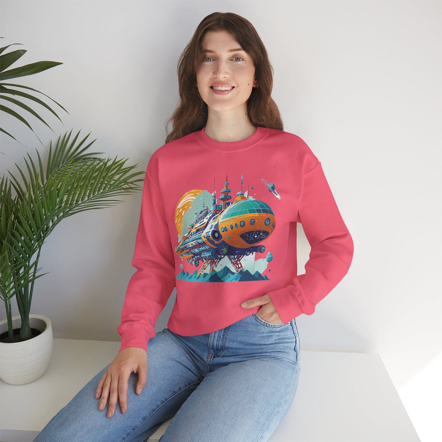 Space Shuttle Sweatshirt, Cosmic Sweatshirt, Astronaut Sweatshirt, Space Cosmic Sweatshirt