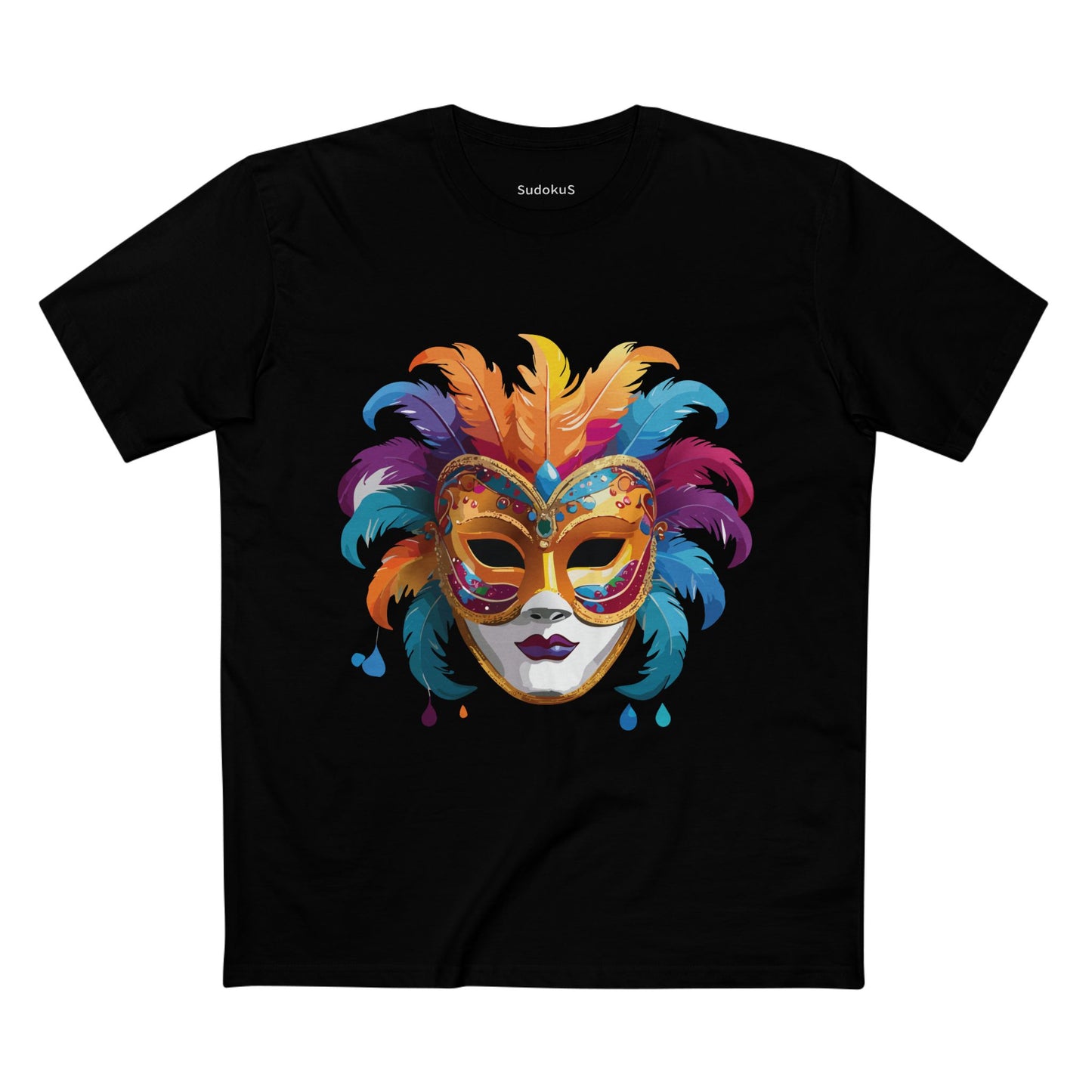 Mask Shirt, Shirt with Face - SudokuS