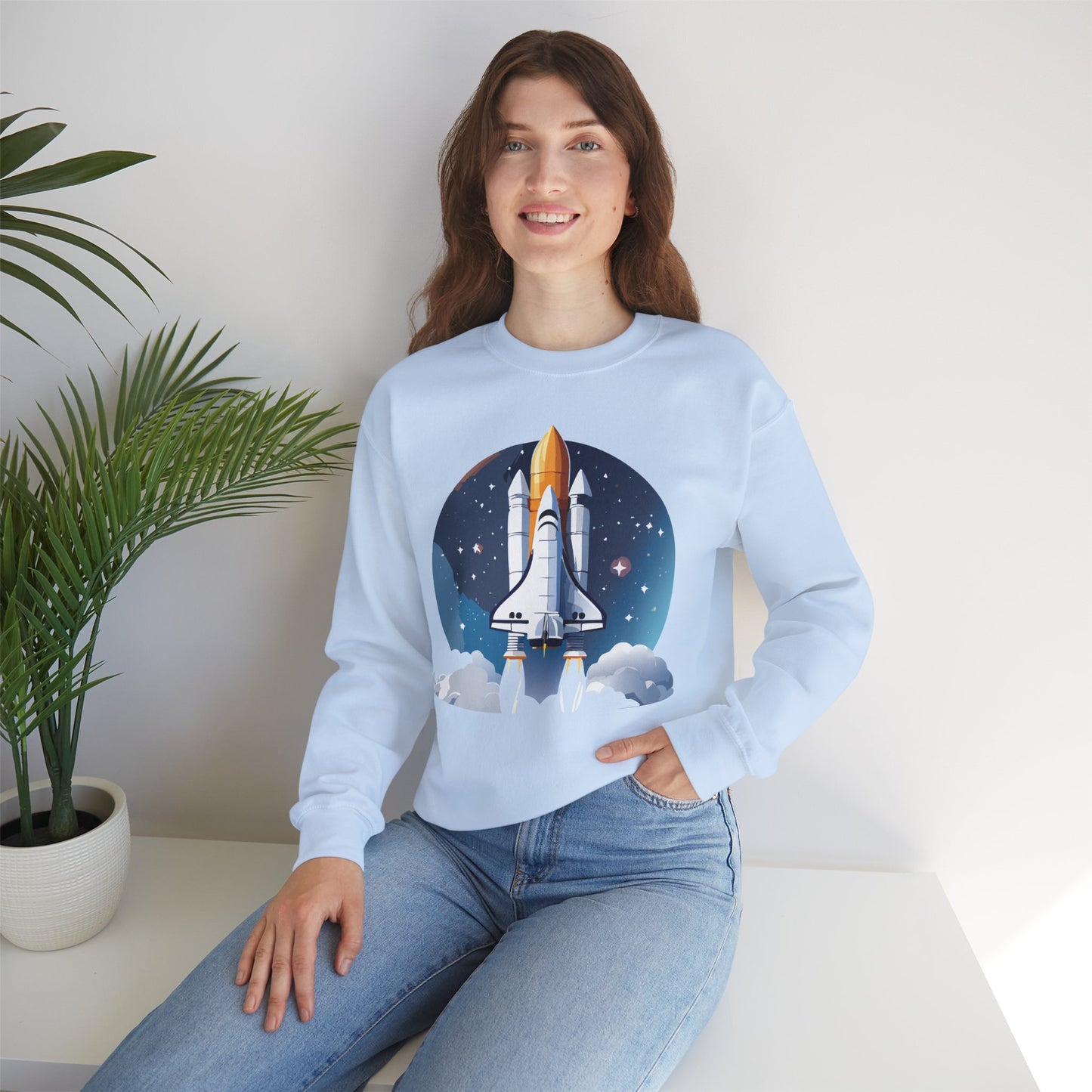 Space Shuttle Sweatshirt, Cosmic Sweatshirt, Astronaut Sweatshirt, Space Cosmic Sweatshirt