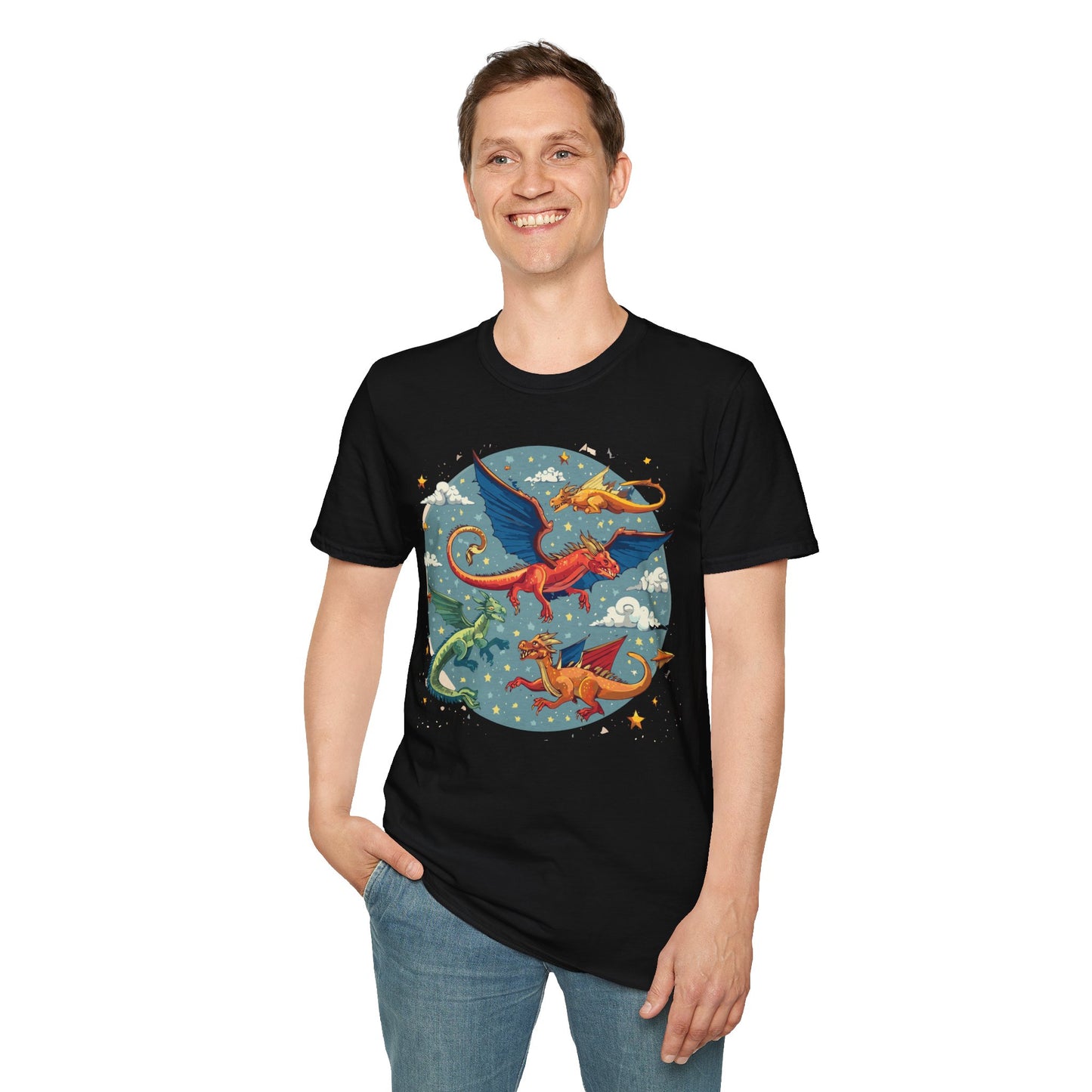 Dragon T Shirt, Dragon Shirt, Shirt with Animals, Animal Shirt