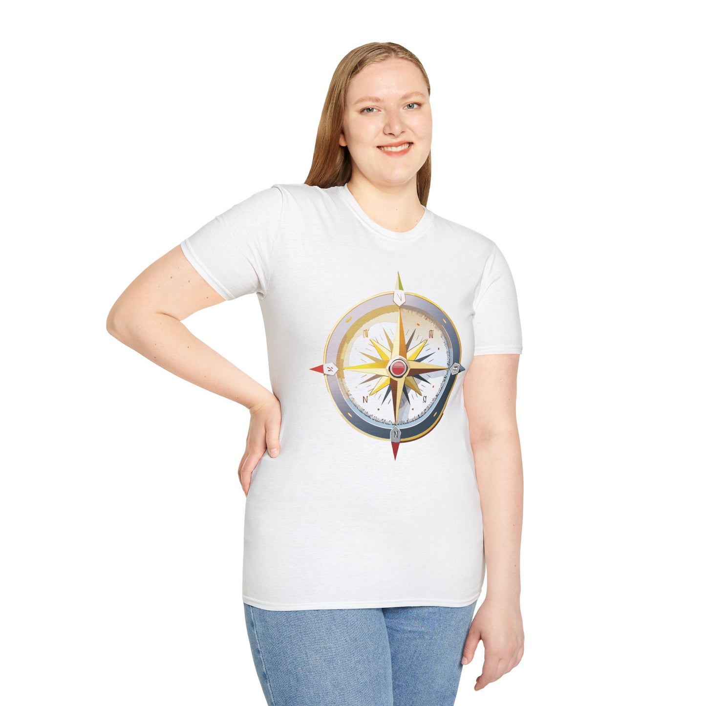 Compass T Shirt, Compass Shirt, Shirt with Compass, Navigator Shirt