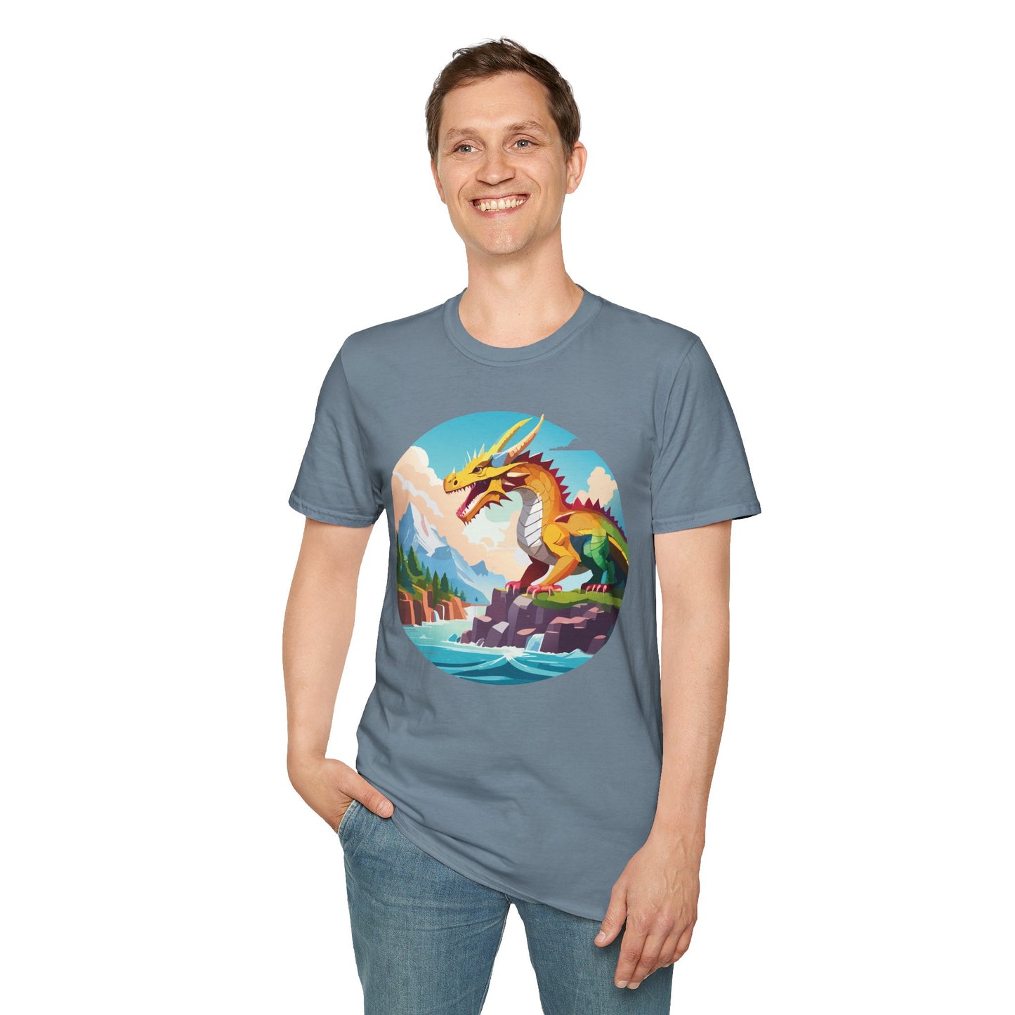 Dragon T Shirt, Dragon Shirt, Shirt with Animals, Animal Shirt
