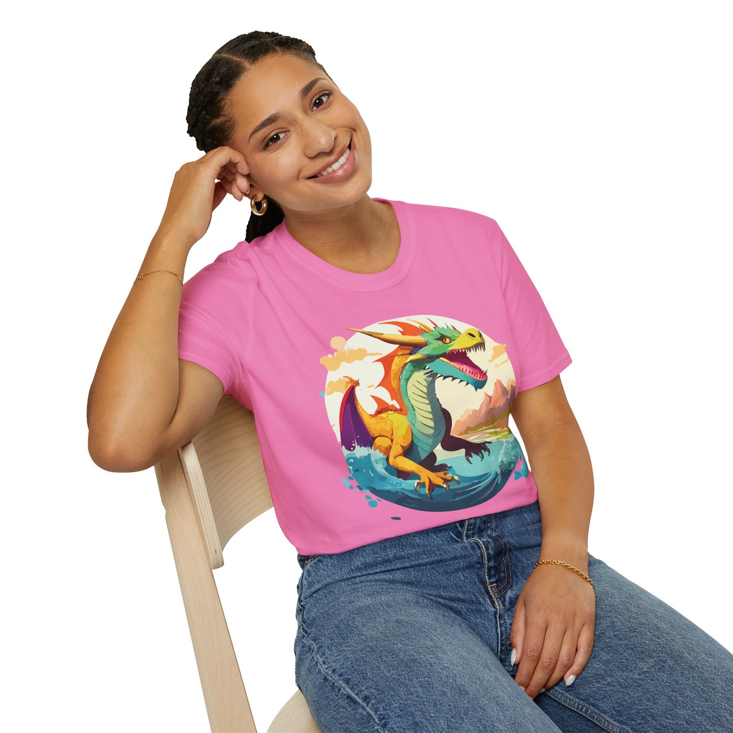 Dragon T Shirt, Dragon Shirt, Shirt with Animals, Animal Shirt
