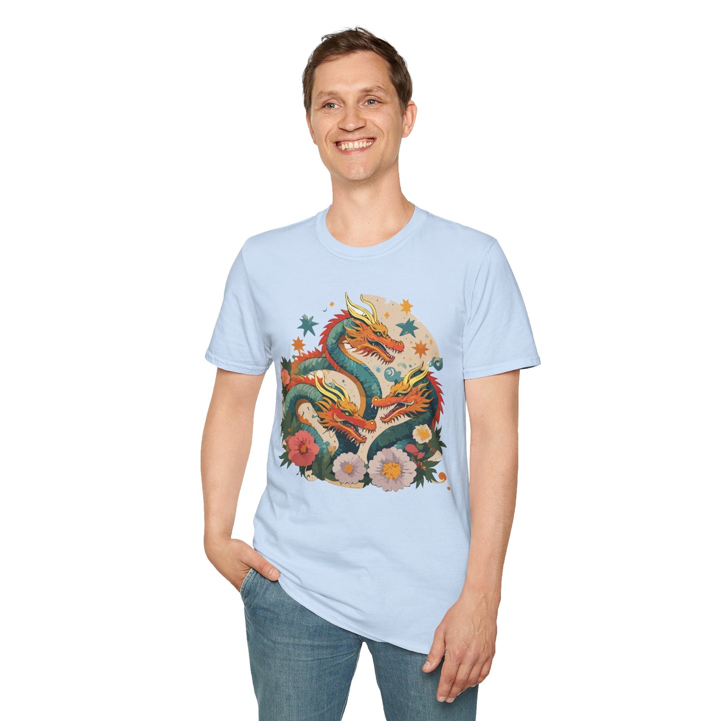 Dragon T Shirt, Dragon Shirt, Shirt with Animals, Animal Shirt