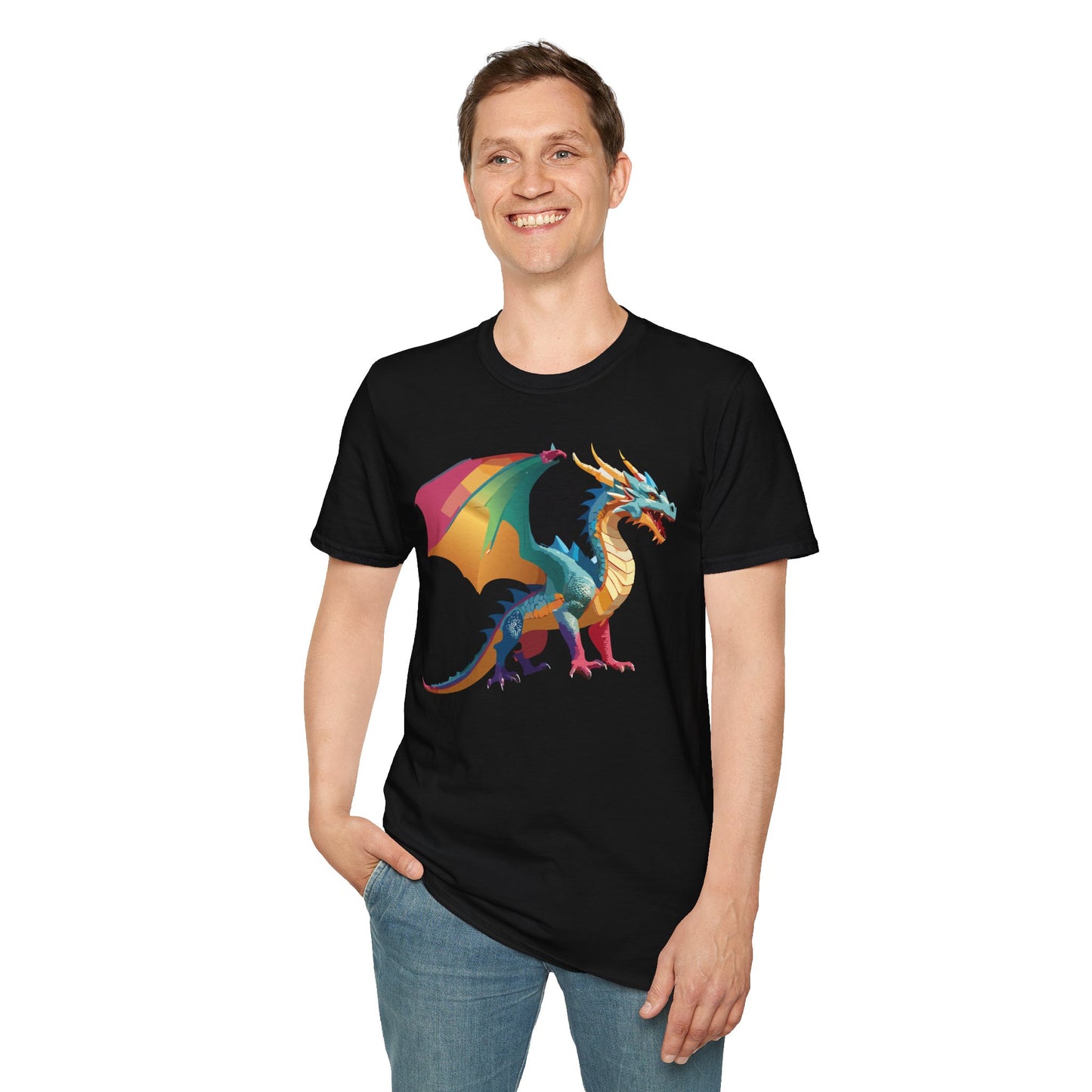 Dragon T Shirt, Dragon Shirt, Shirt with Animals, Animal Shirt