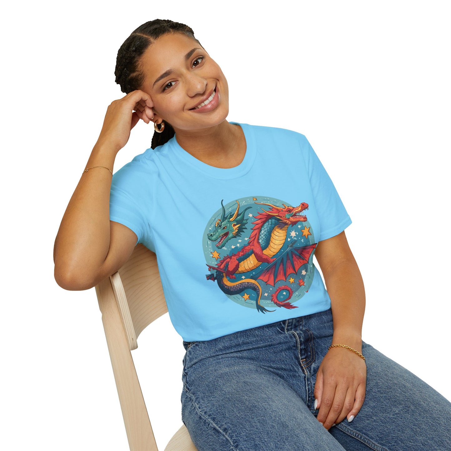 Dragon T Shirt, Dragon Shirt, Shirt with Animals, Animal Shirt