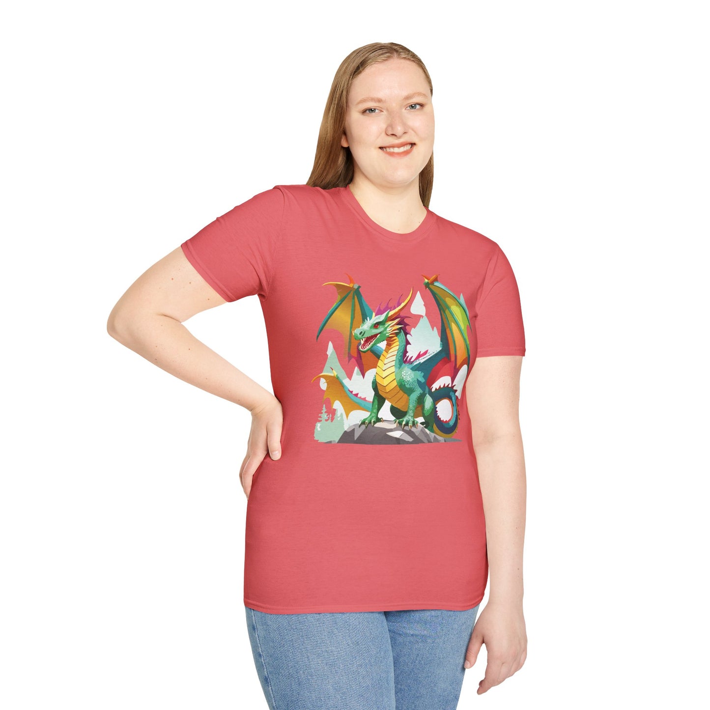 Dragon T Shirt, Dragon Shirt, Shirt with Animals, Animal Shirt