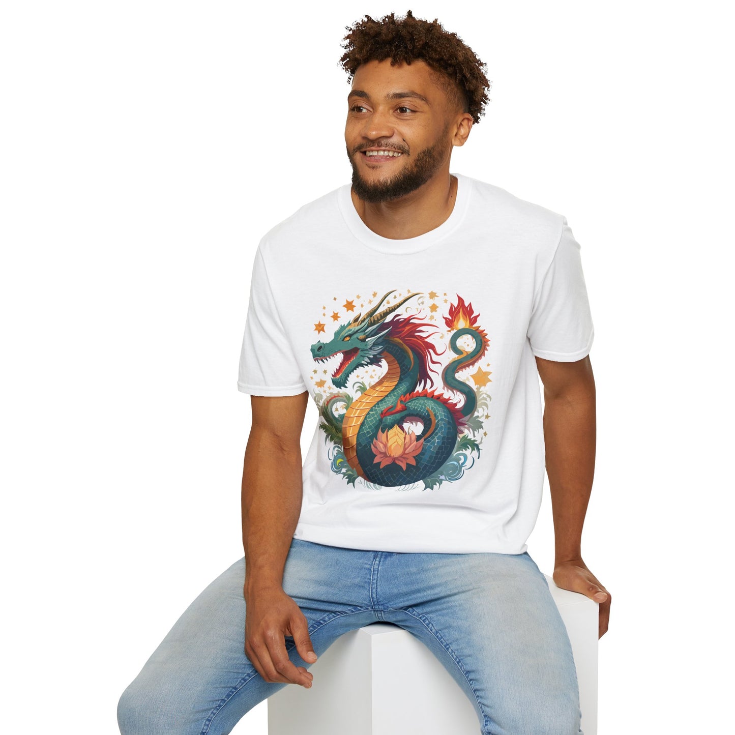 Dragon T Shirt, Dragon Shirt, Shirt with Animals, Animal Shirt