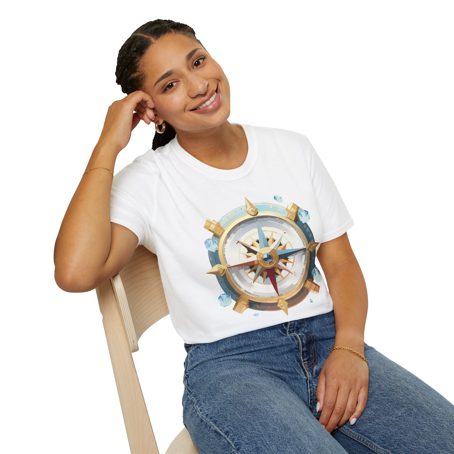 Compass T Shirt, Compass Shirt, Shirt with Compass, Navigator Shirt