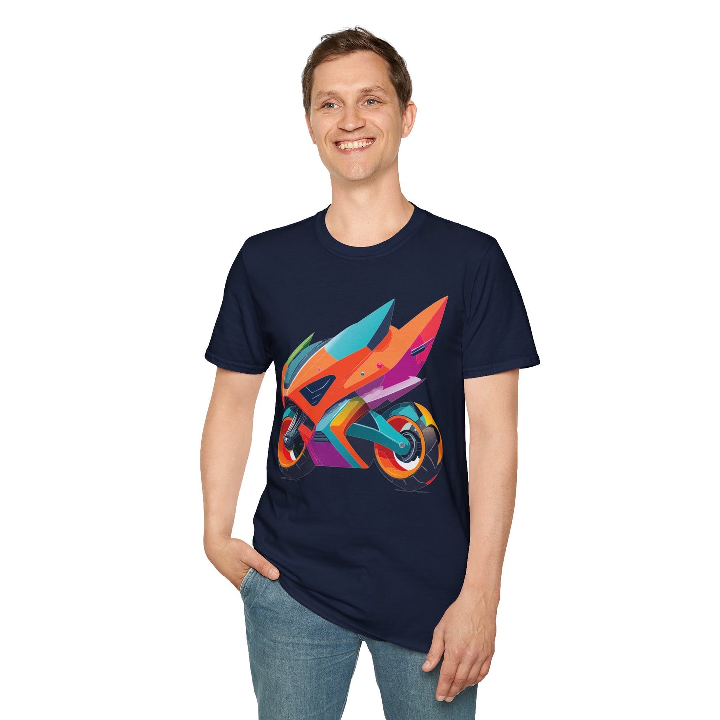 Bike T Shirt, Moto Shirt, Shirt with Motorcycle, MTB T Shirts