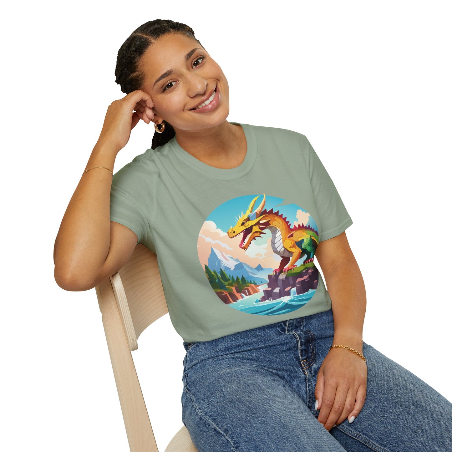 Dragon T Shirt, Dragon Shirt, Shirt with Animals, Animal Shirt