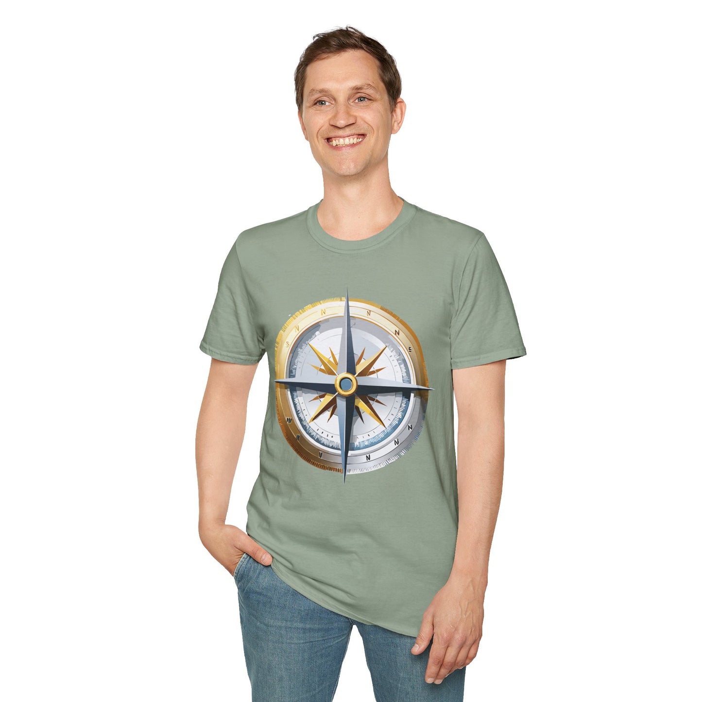 Compass T Shirt, Compass Shirt, Shirt with Compass, Navigator Shirt