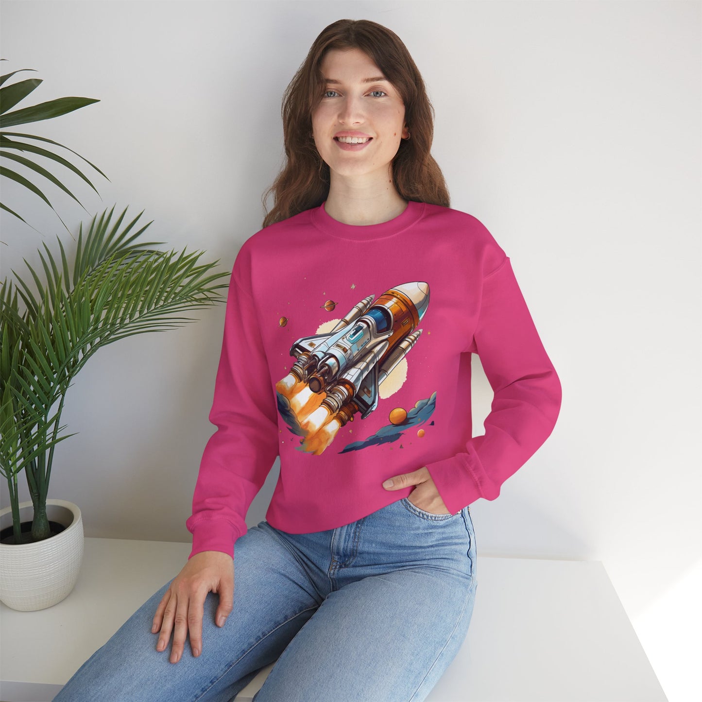 Space Shuttle Sweatshirt, Cosmic Sweatshirt, Astronaut Sweatshirt, Space Cosmic Sweatshirt