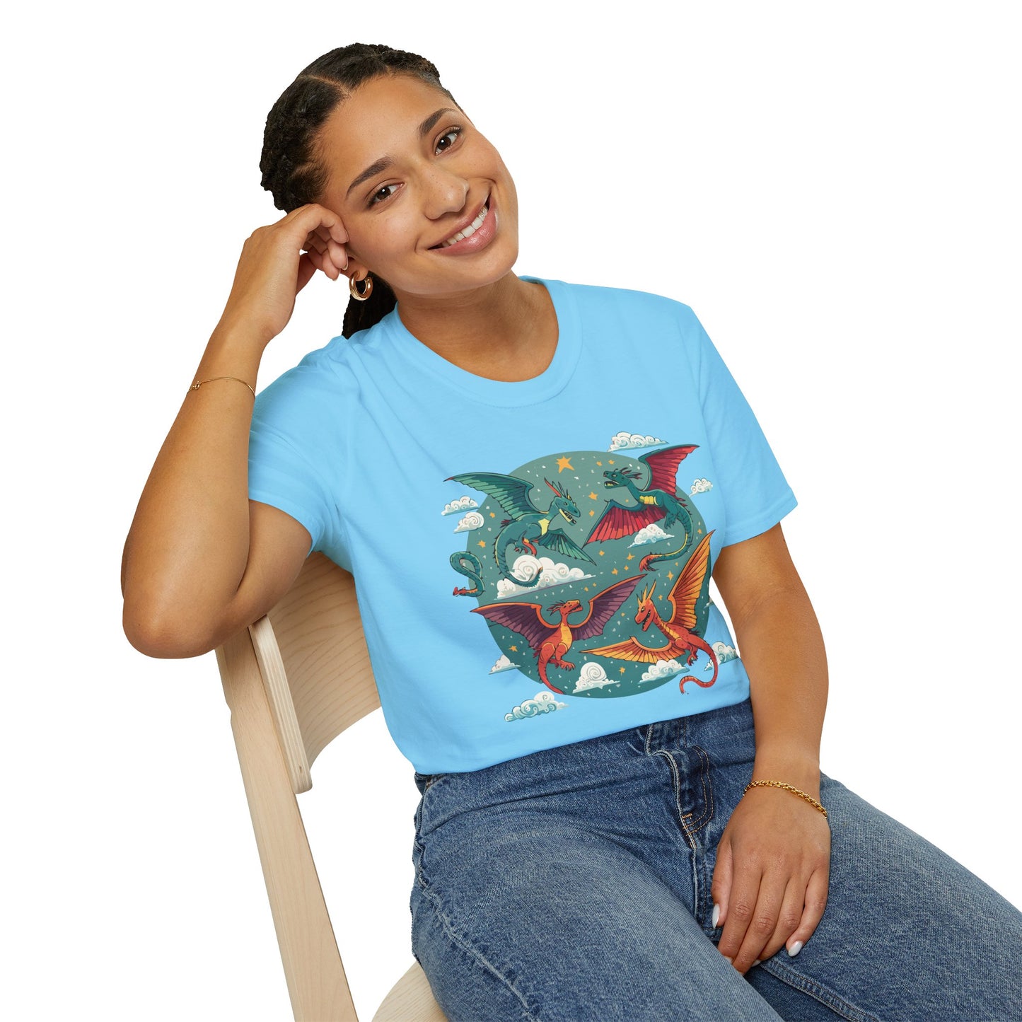 Dragon T Shirt, Dragon Shirt, Shirt with Animals, Animal Shirt
