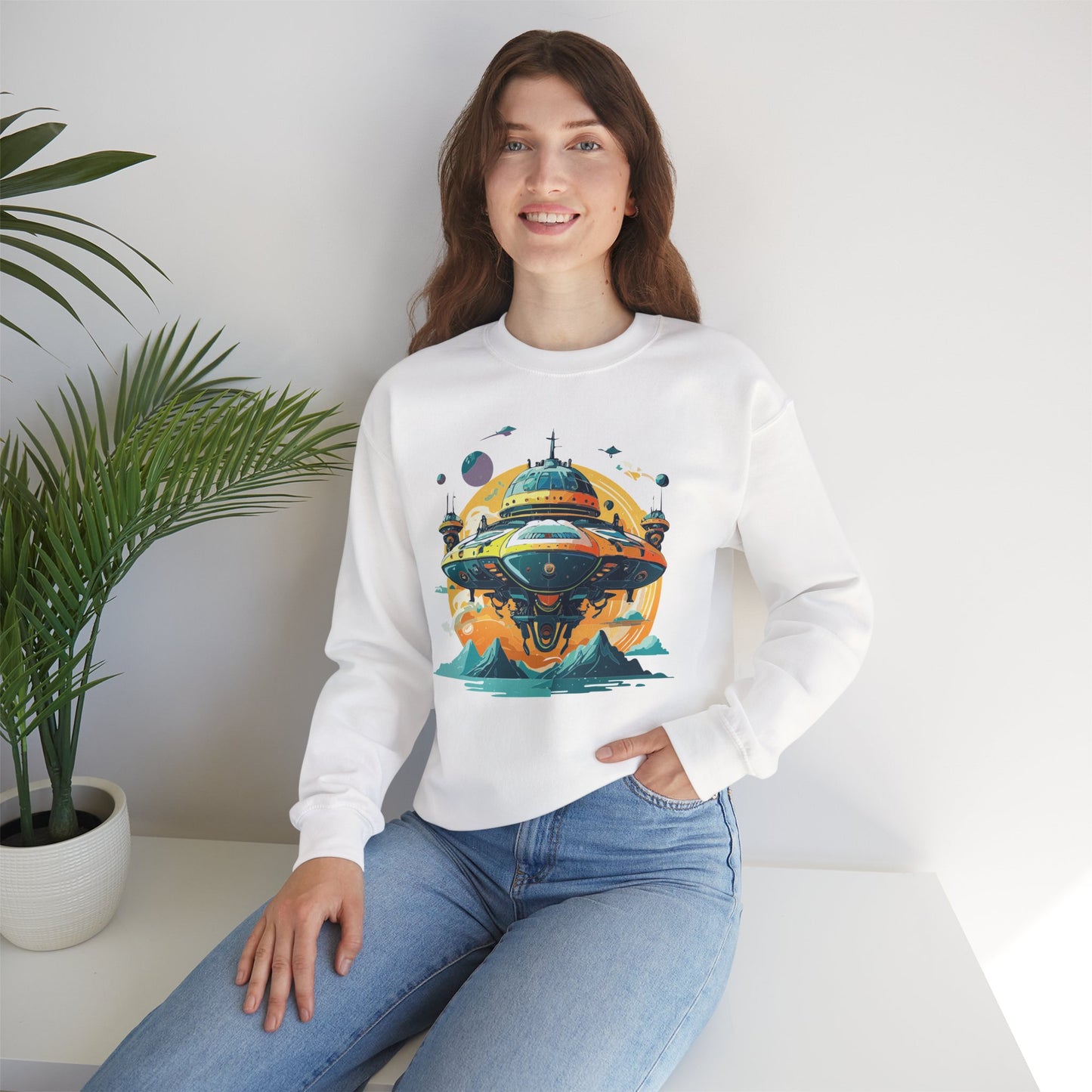 Space Shuttle Sweatshirt, Cosmic Sweatshirt, Astronaut Sweatshirt, Space Cosmic Sweatshirt