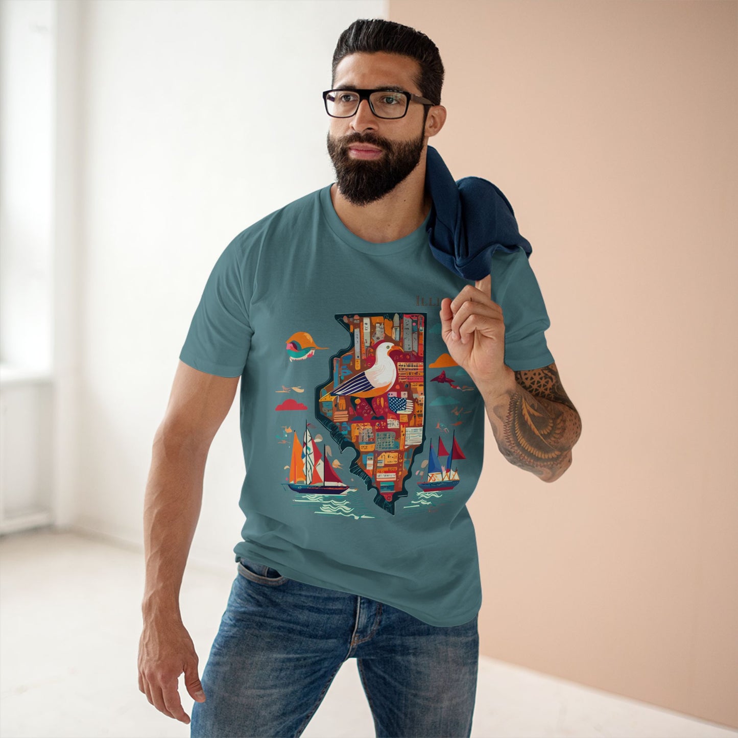 US State Shirts, Illinois Shirt