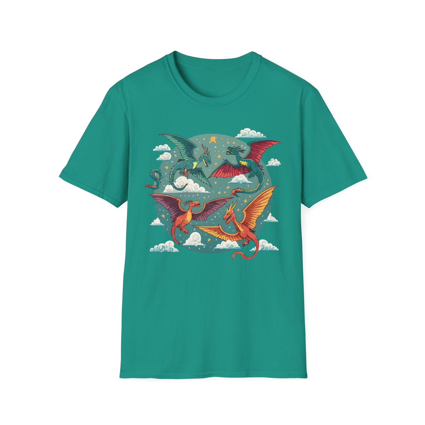 Dragon T Shirt, Dragon Shirt, Shirt with Animals, Animal Shirt