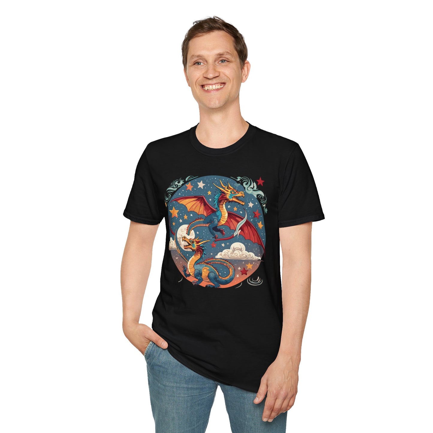 Dragon T Shirt, Dragon Shirt, Shirt with Animals, Animal Shirt