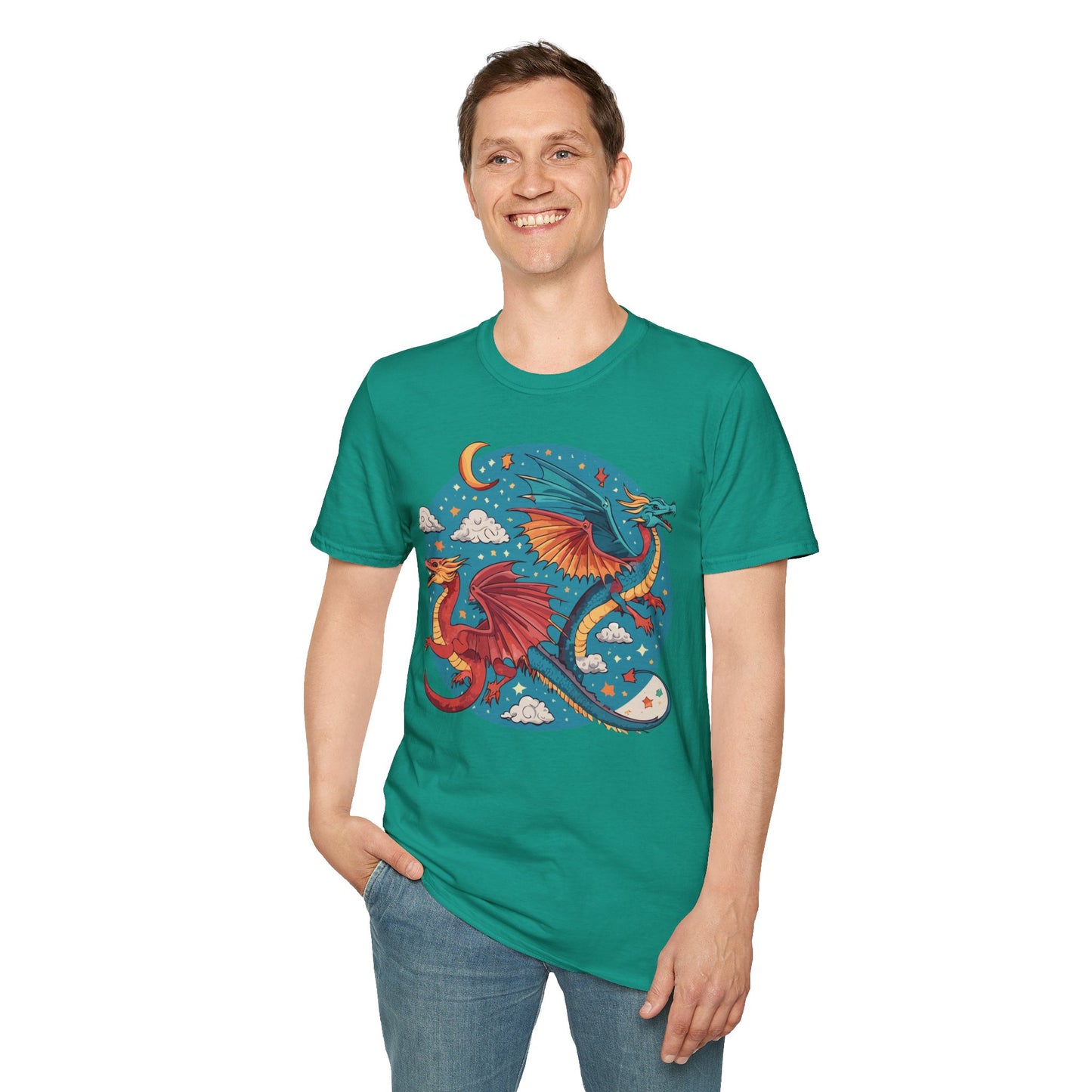 Dragon T Shirt, Dragon Shirt, Shirt with Animals, Animal Shirt