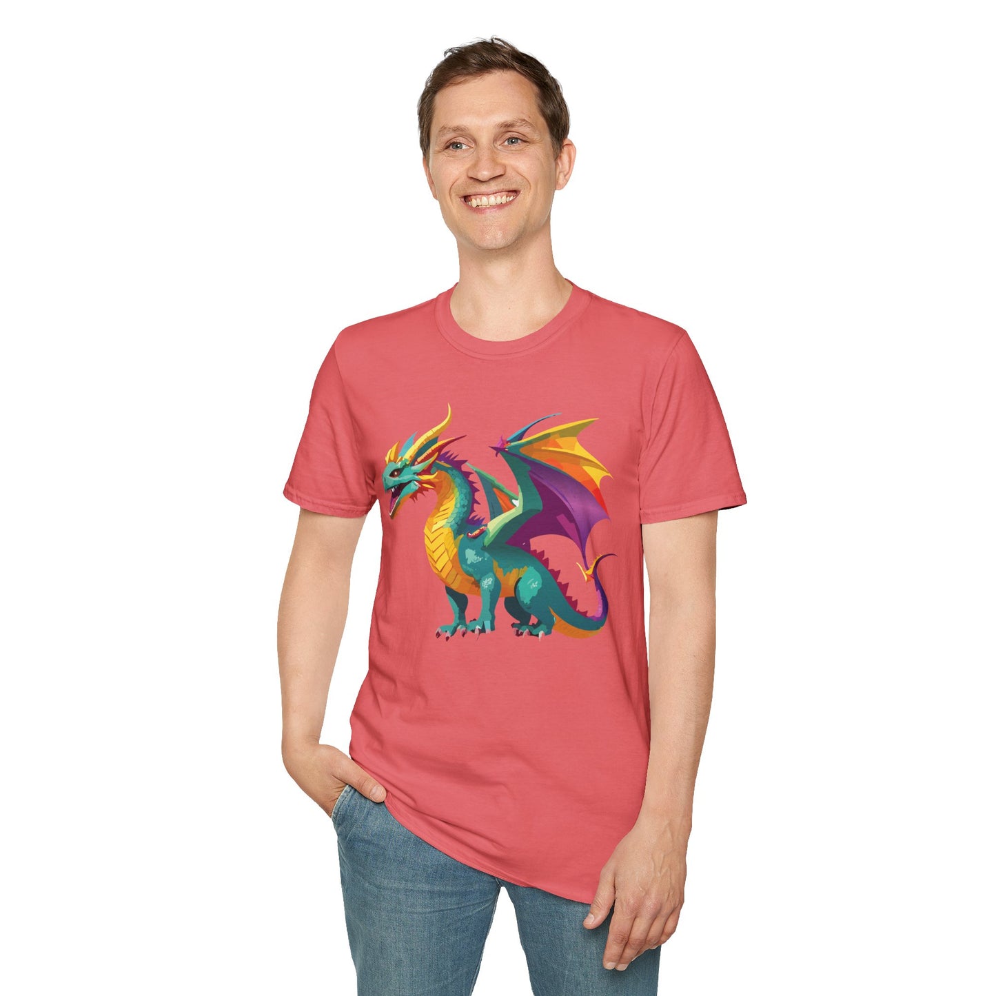 Dragon T Shirt, Dragon Shirt, Shirt with Animals, Animal Shirt