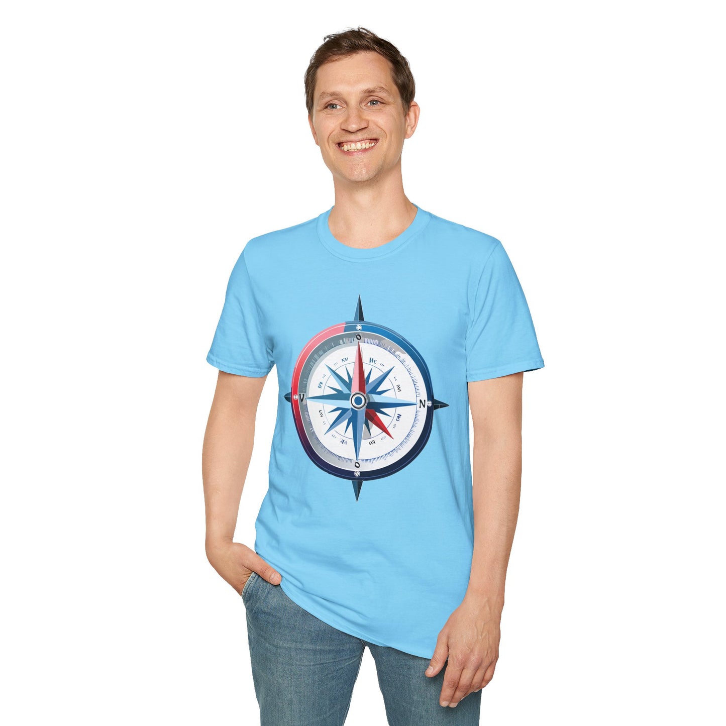 Compass T Shirt, Compass Shirt, Shirt with Compass, Navigator Shirt