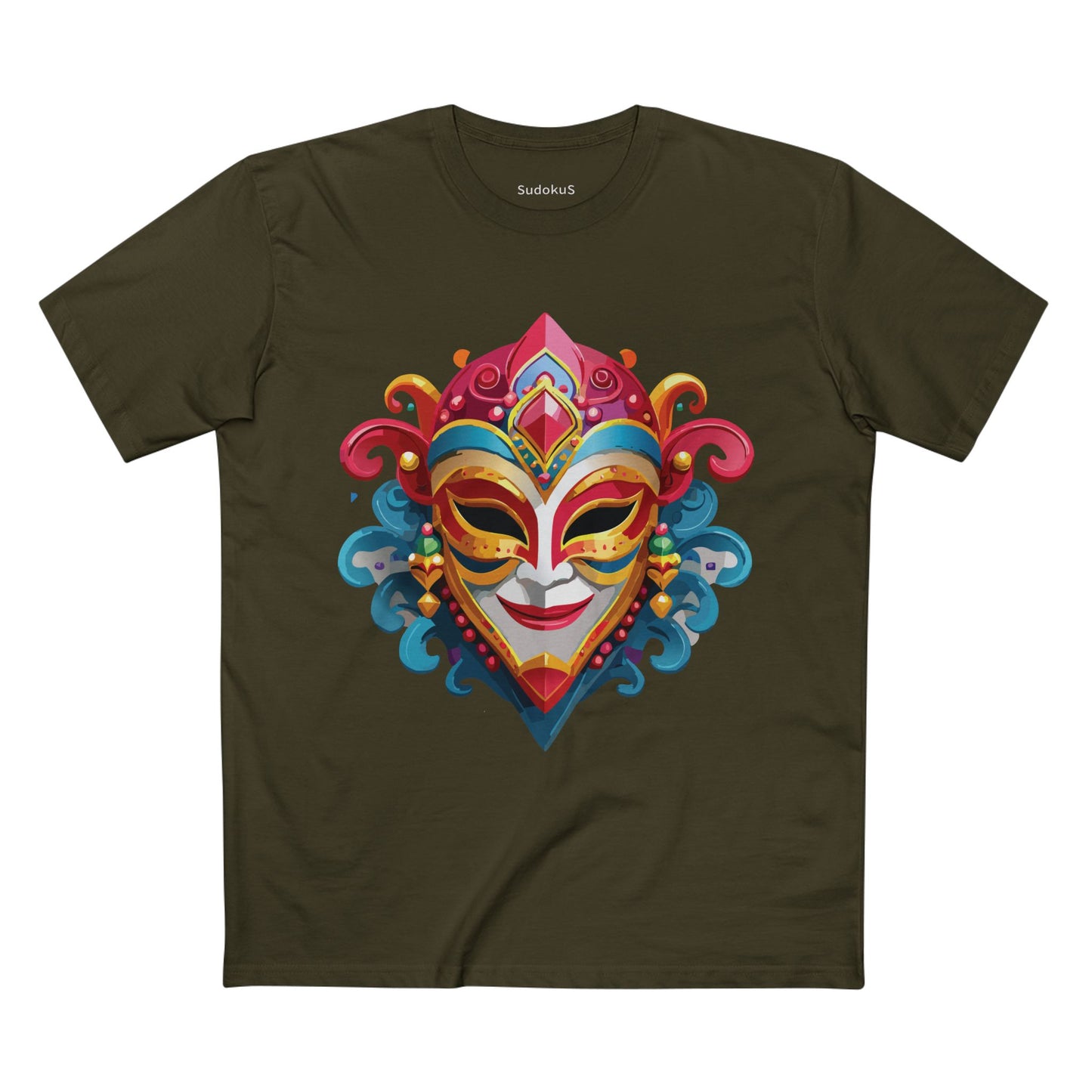 Mask Shirt, Shirt with Face - SudokuS