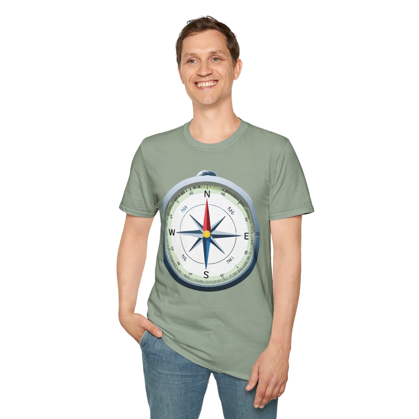 Compass T Shirt, Compass Shirt, Shirt with Compass, Navigator Shirt