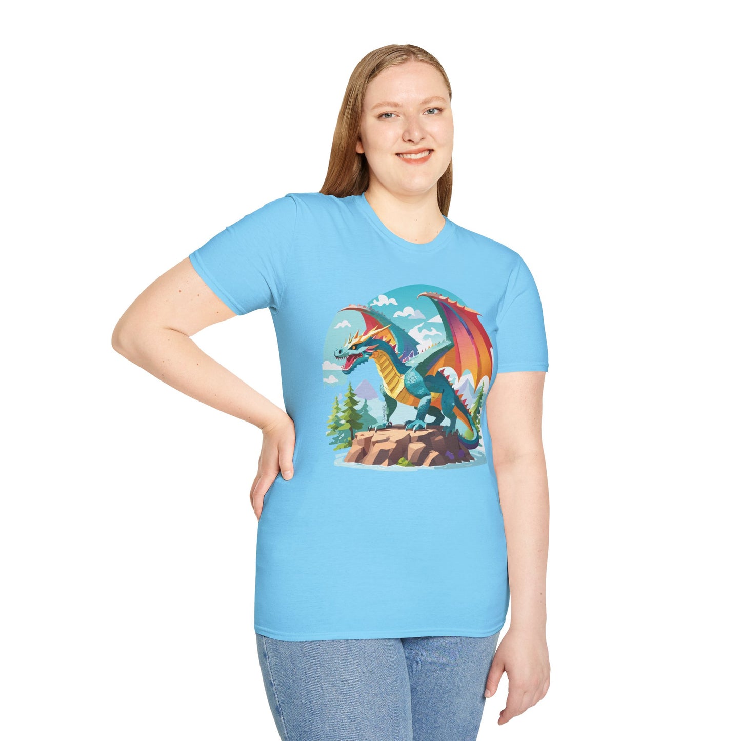 Dragon T Shirt, Dragon Shirt, Shirt with Animals, Animal Shirt