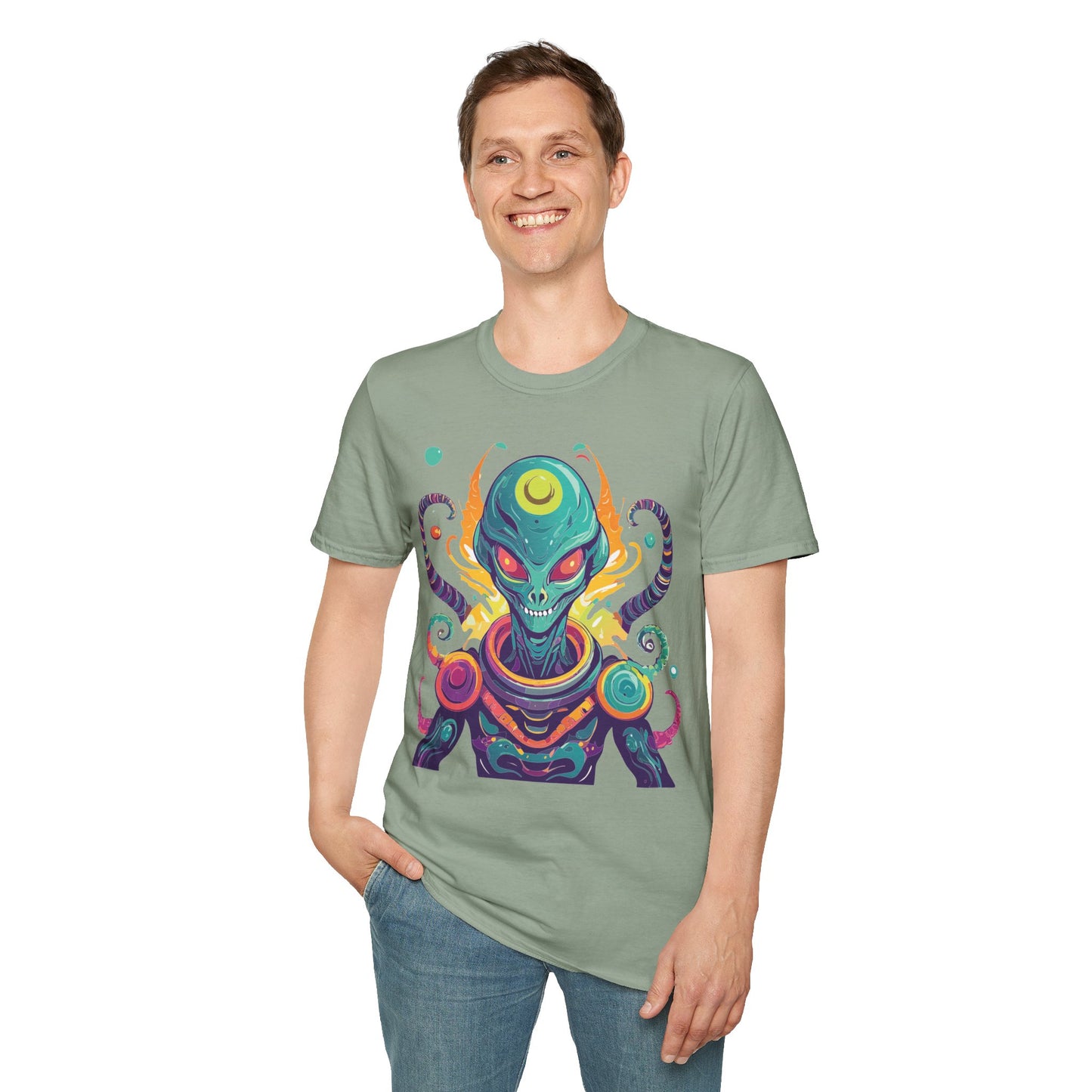 Alien T Shirt, Cosmos Shirt, Shirt with Aliens, Cosmo Shirts
