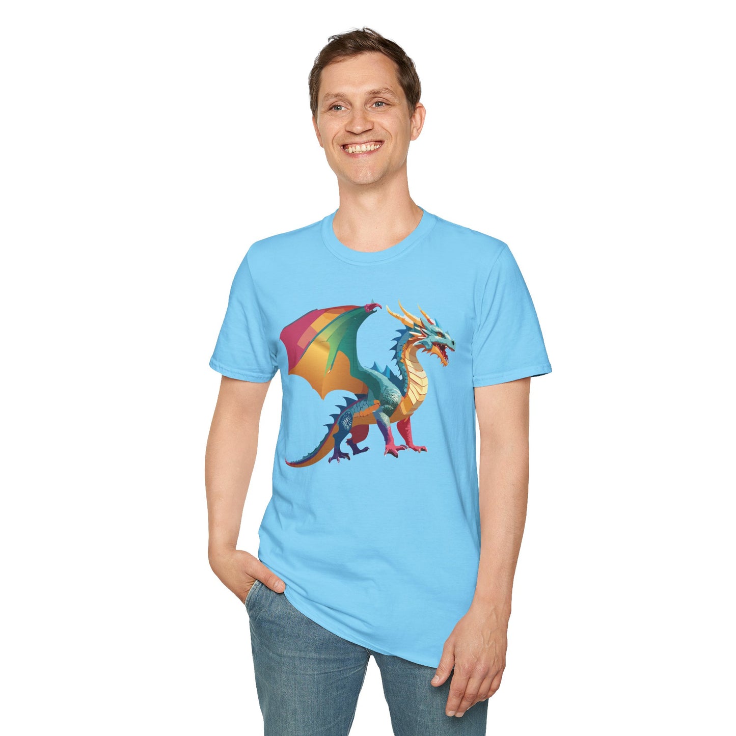 Dragon T Shirt, Dragon Shirt, Shirt with Animals, Animal Shirt