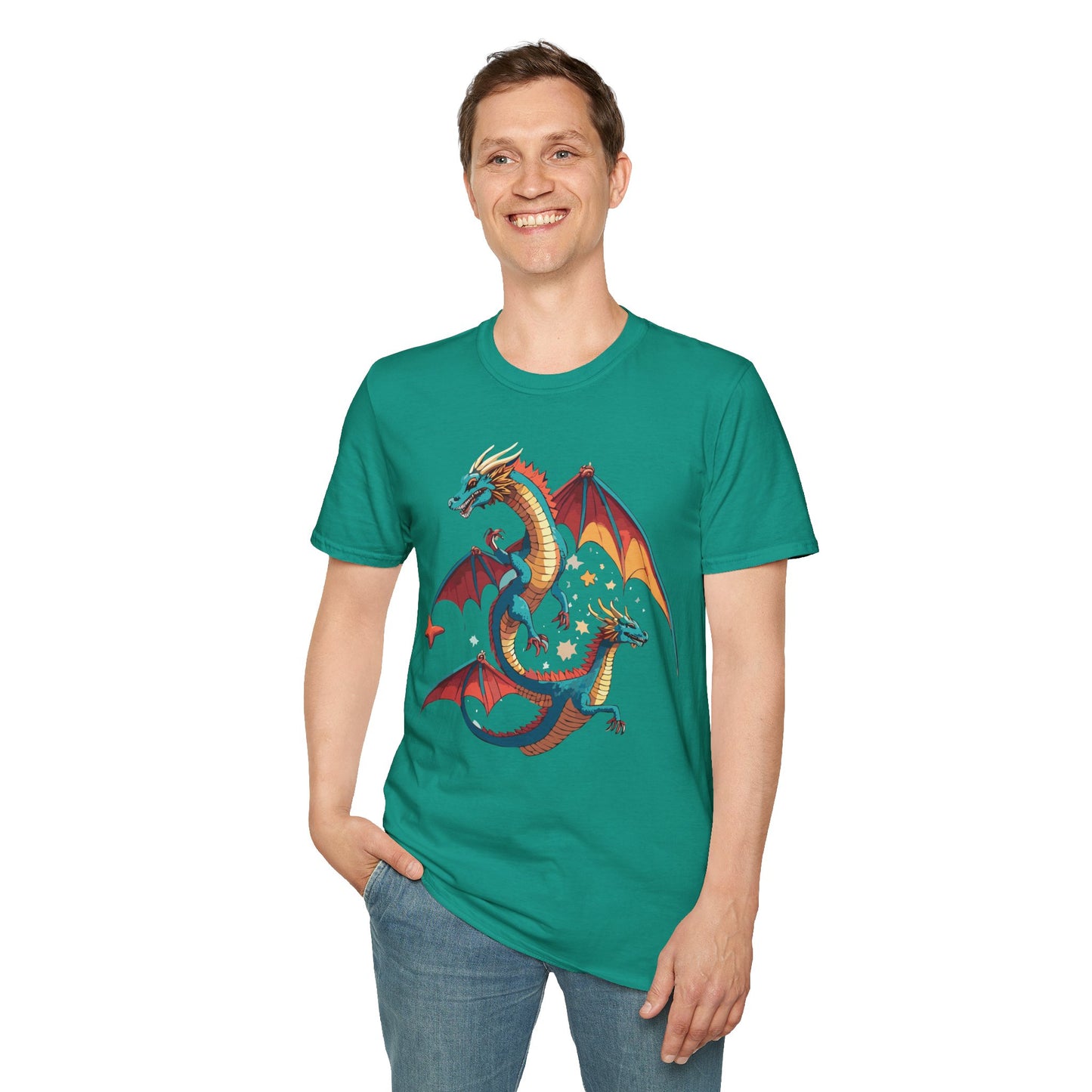 Dragon T Shirt, Dragon Shirt, Shirt with Animals, Animal Shirt