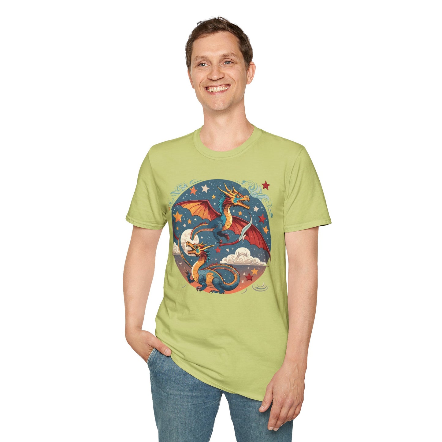 Dragon T Shirt, Dragon Shirt, Shirt with Animals, Animal Shirt