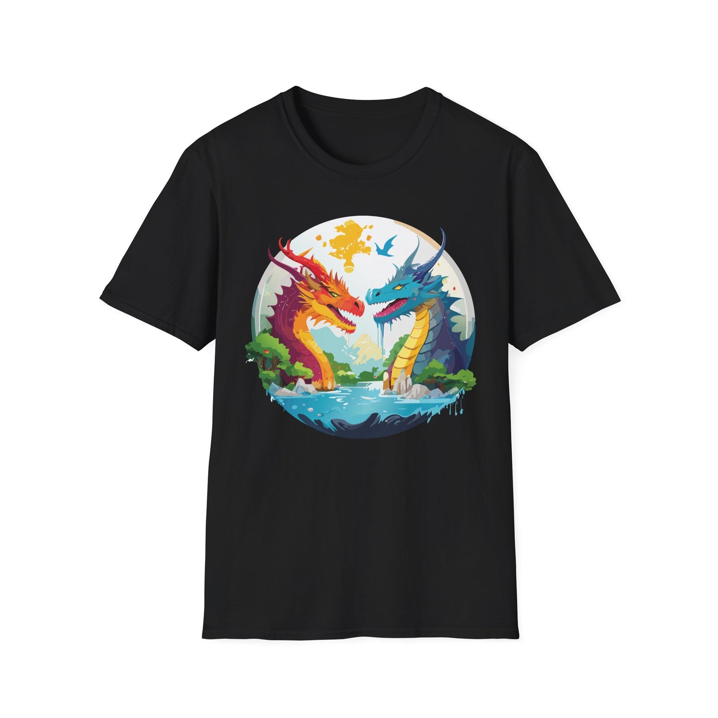Dragon T Shirt, Dragon Shirt, Shirt with Animals, Animal Shirt