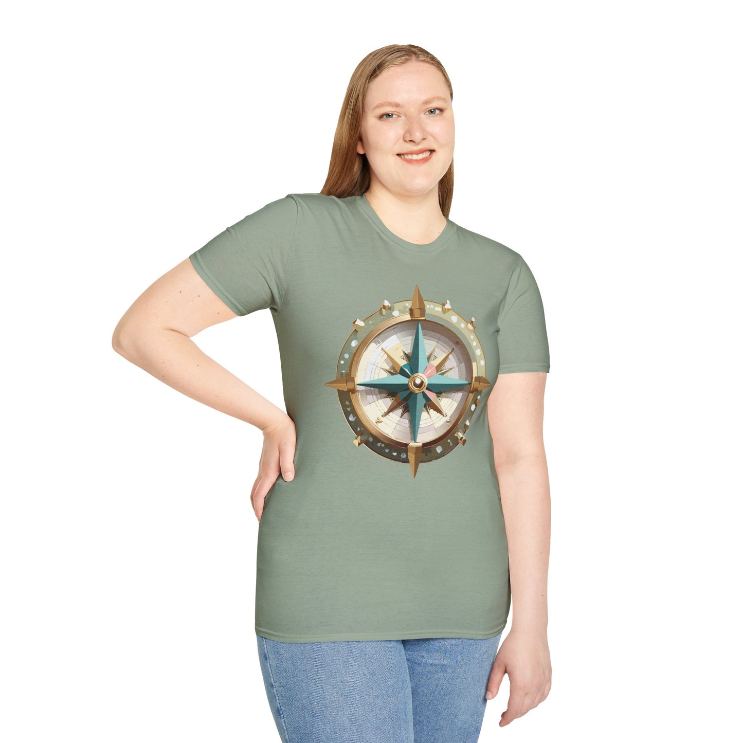 Compass T Shirt, Compass Shirt, Shirt with Compass, Navigator Shirt