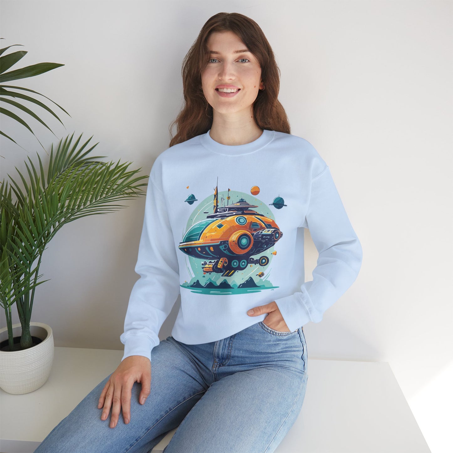 Space Shuttle Sweatshirt, Cosmic Sweatshirt, Astronaut Sweatshirt, Space Cosmic Sweatshirt