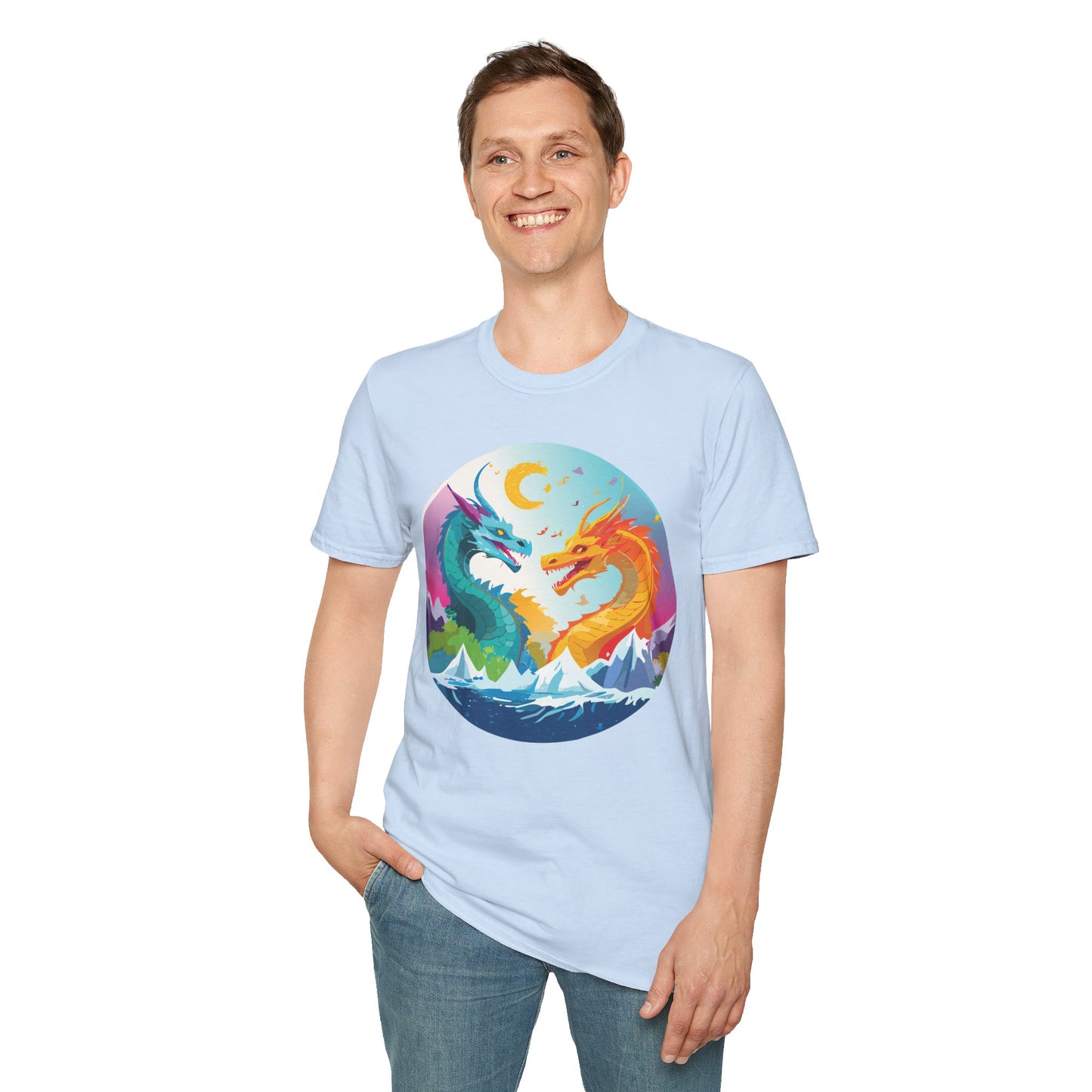 Dragon T Shirt, Dragon Shirt, Shirt with Animals, Animal Shirt