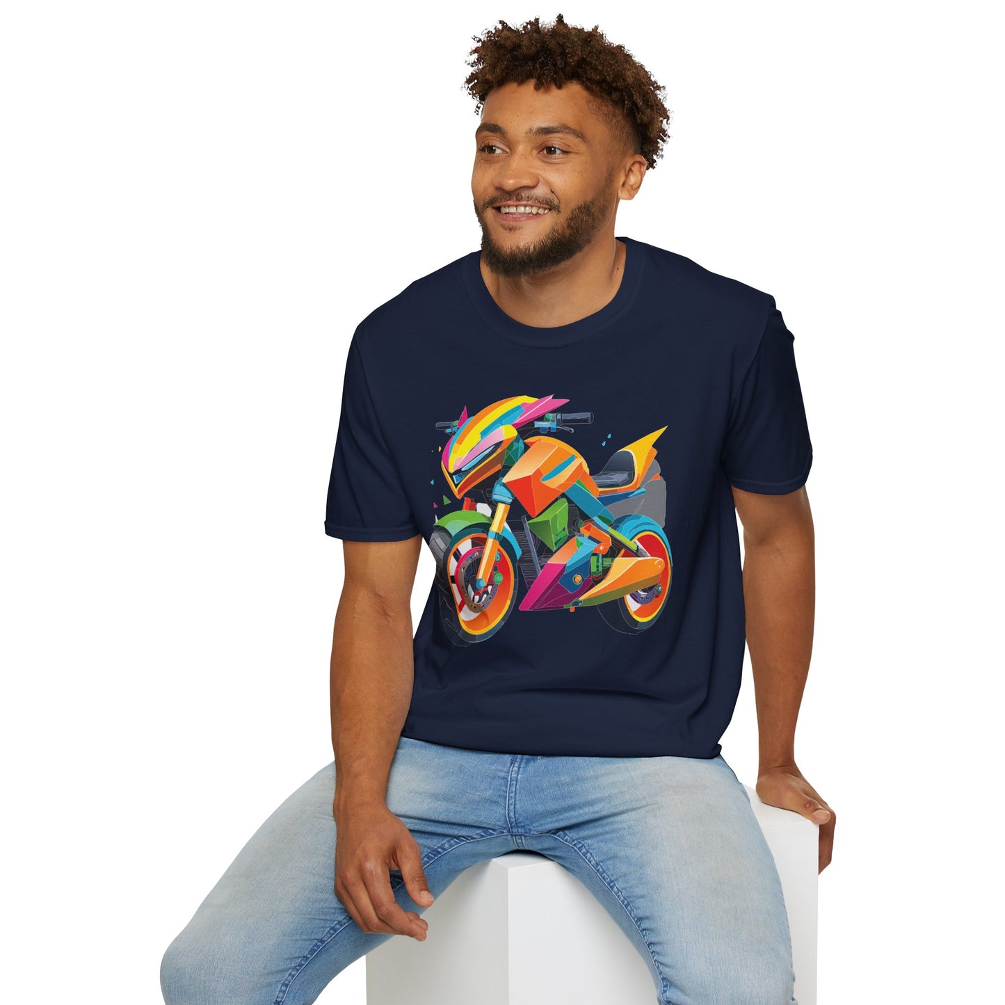 Bike T Shirt, Moto Shirt, Shirt with Motorcycle, MTB T Shirts