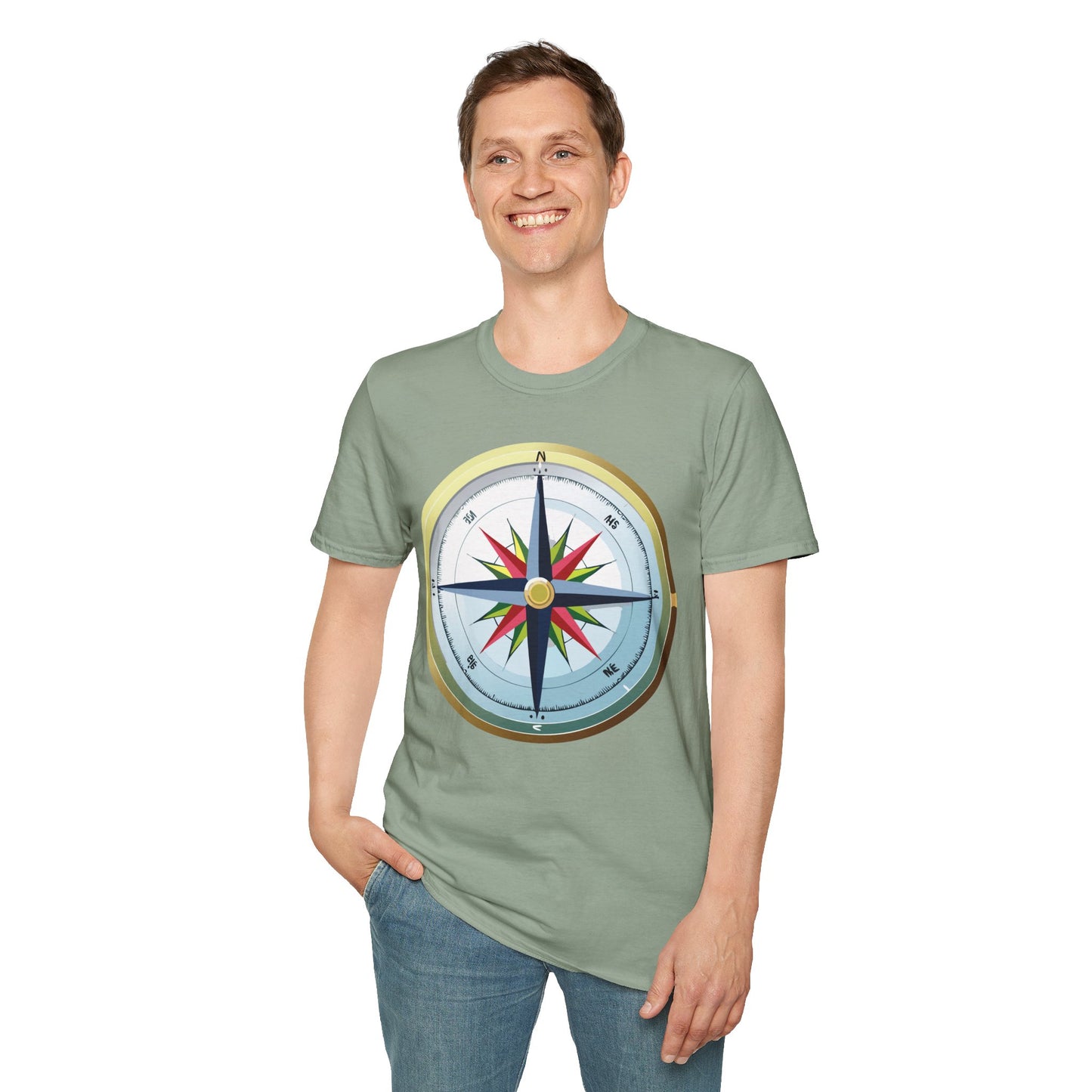 Compass T Shirt, Compass Shirt, Shirt with Compass, Navigator Shirt