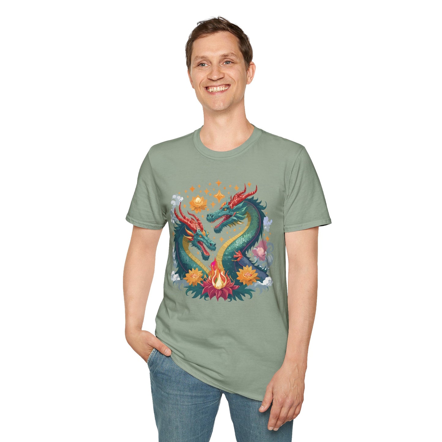 Dragon T Shirt, Dragon Shirt, Shirt with Animals, Animal Shirt