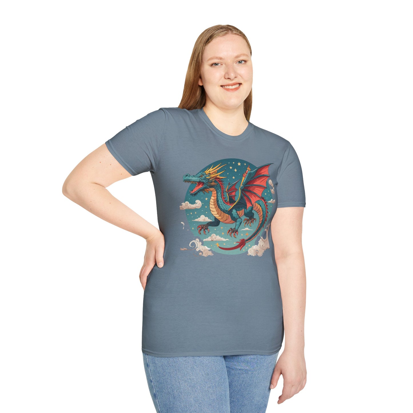 Dragon T Shirt, Dragon Shirt, Shirt with Animals, Animal Shirt