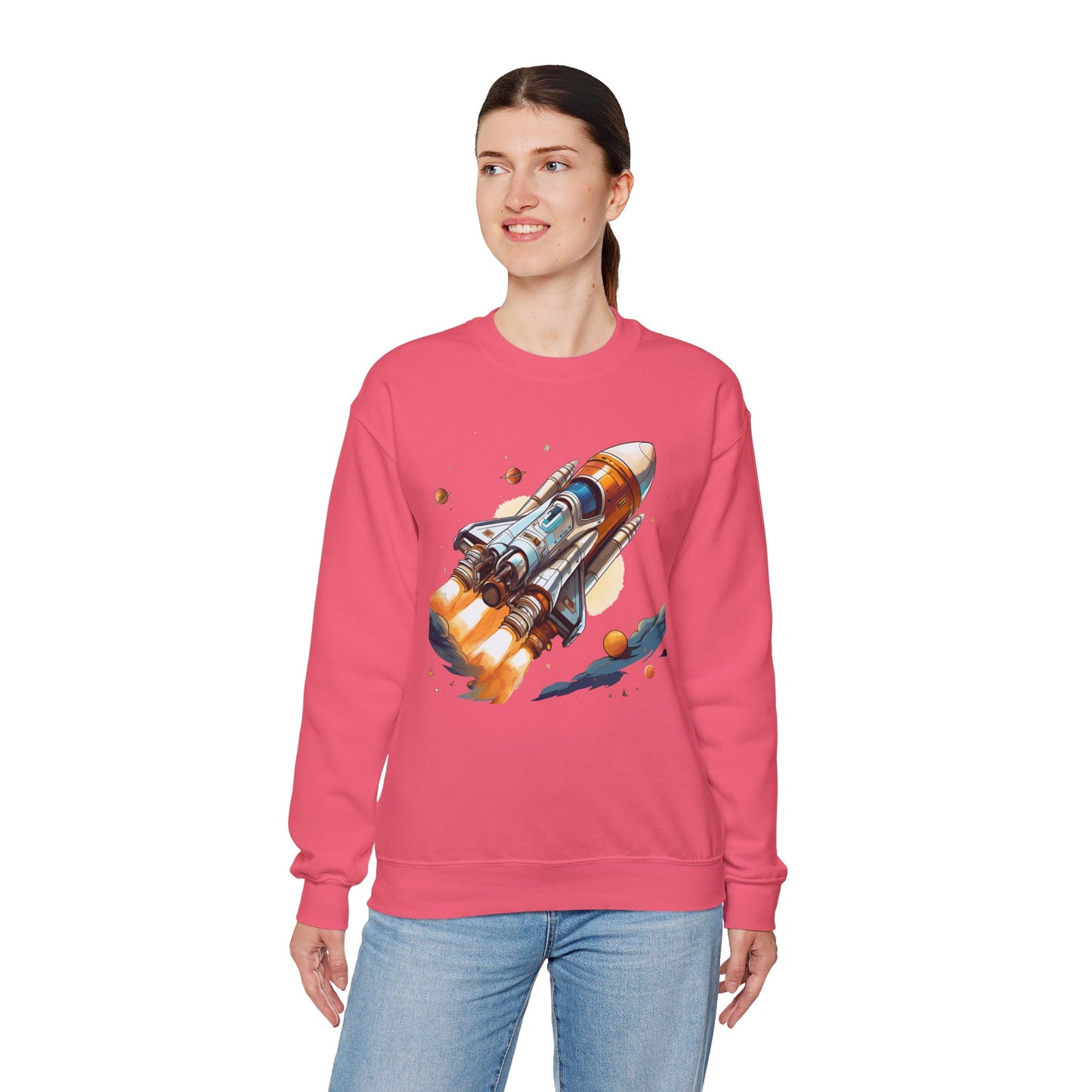 Space Shuttle Sweatshirt, Cosmic Sweatshirt, Astronaut Sweatshirt, Space Cosmic Sweatshirt